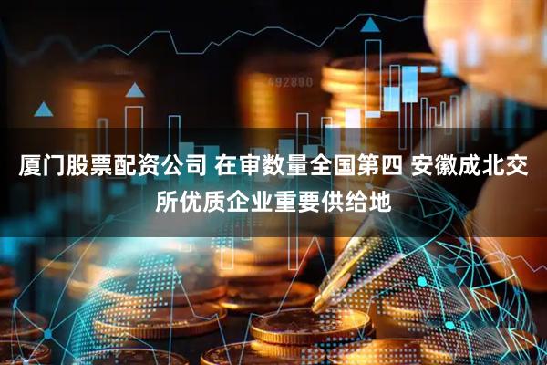 厦门股票配资公司 在审数量全国第四 安徽成北交所优质企业重要供给地